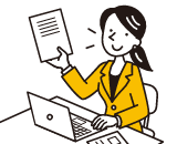 務職（総務、経理）のイラスト