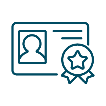 資格取得のアイコン画像