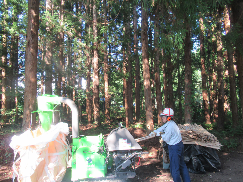 チップ加工の様子