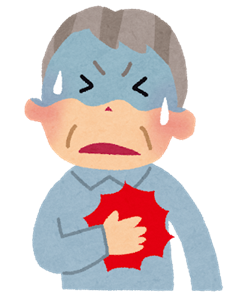 苦しむ男性の画像