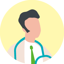 首に聴診器をかけた医者のイラスト