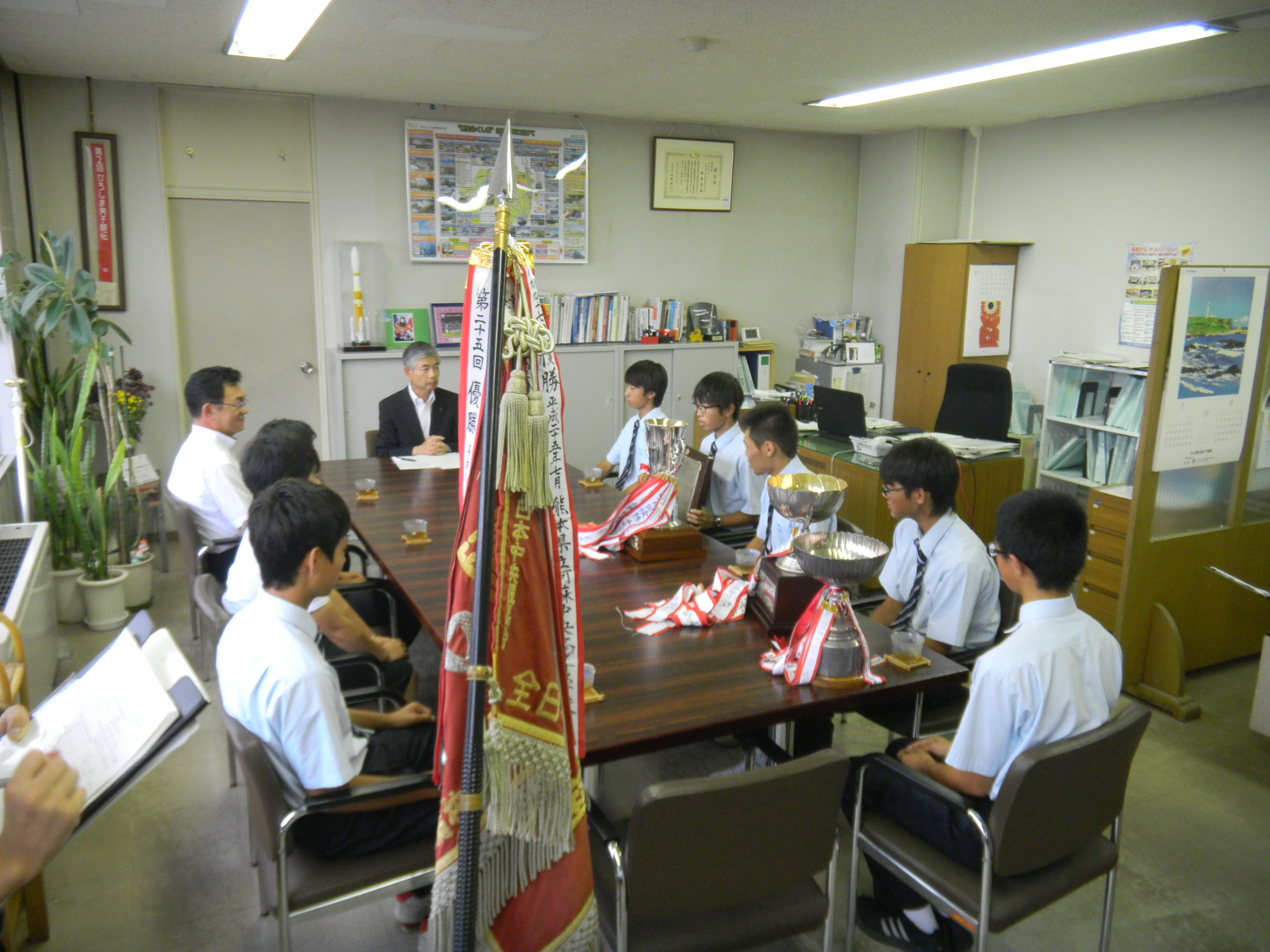 「県立岩瀬農業高等学校馬術競技部」表敬訪問の画像