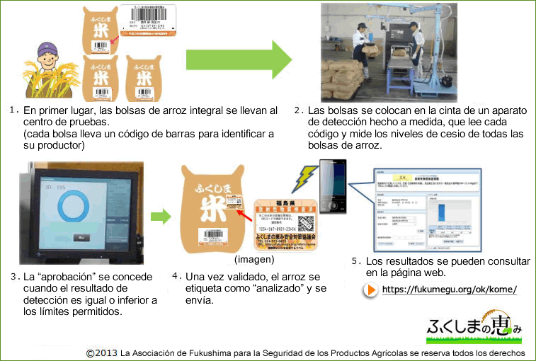 Testing of all volume and all bags of rice