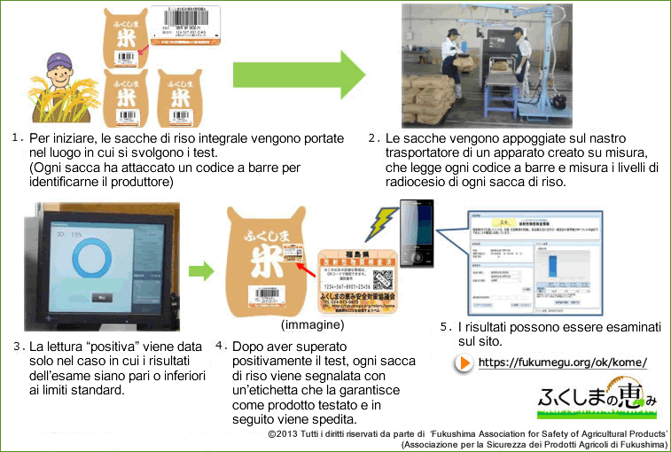 Testing of all volume and all bags of rice