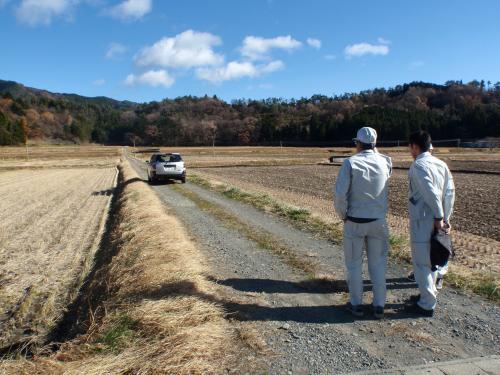 釜ノ前４期地区の施工前の写真です。