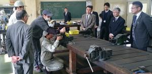 福島工業高校　教育長及び教育委員視察