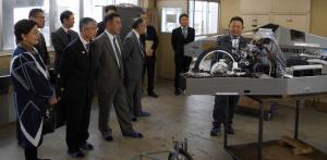 福島工業高校　教育長及び教育委員視察