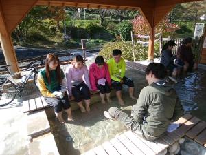 湯野上温泉足湯
