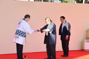 福島県春季鑑評会知事賞授賞式写真１