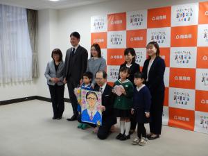 私立幼稚園及び認定こども園保護者・園児代表による表敬訪問写真