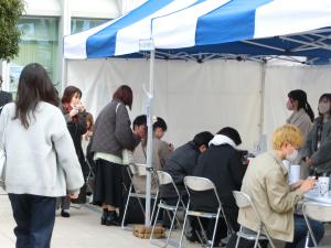 キャンドル制作ブース