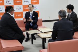 「ふるさとづくり大賞」受賞報告写真１