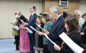 ホノルル福島県人会「ふるさとツアー」表敬訪問写真１