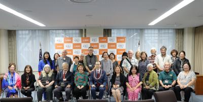 ホノルル福島県人会「ふるさとツアー」表敬訪問写真２