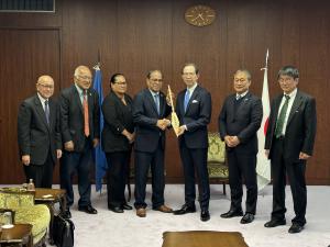 ミクロネシア連邦大統領との懇談写真１