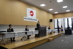 令和６年度特別出向者帰県式写真２