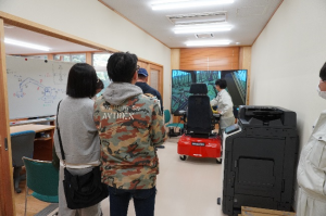 ハーベスタシミュレーター体験コーナー