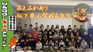 坂下東小学校６年生花育体験記