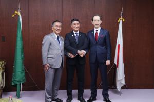 駐日サウジアラビア王国特命全権大使及び復興大臣との懇談写真1