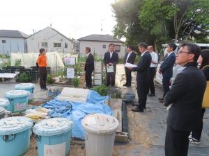 シェア畑　箕面桜ケ丘の視察写真