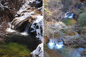 山本不動渓流・ひびくらの滝