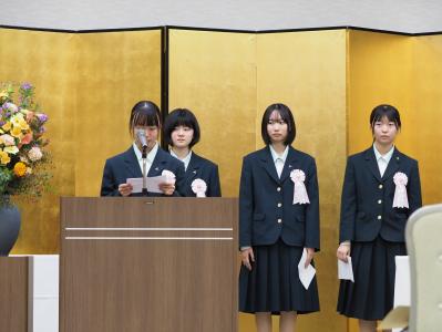 受賞者代表挨拶