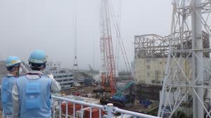 大型カバー設置工事状況写真①