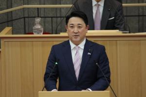 一般質問（誉田憲孝議員）の写真