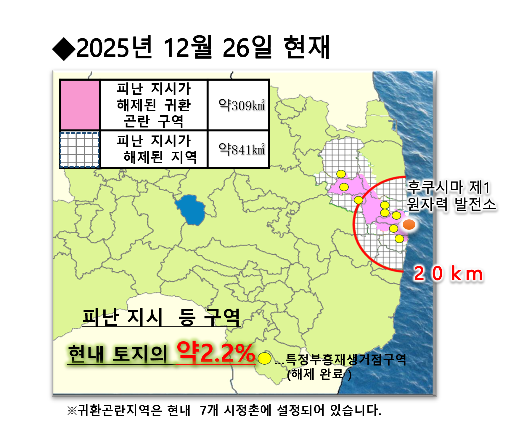 1-3避難指示等区域(韓国語)