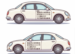 自動車運転代行随伴者のイラスト