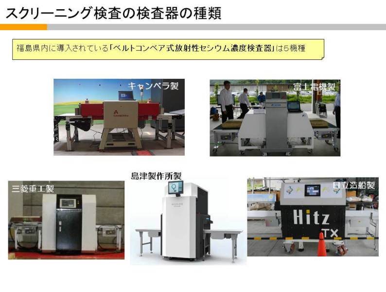 スクリーニング検査器の種類
