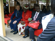 抹茶体験の様子