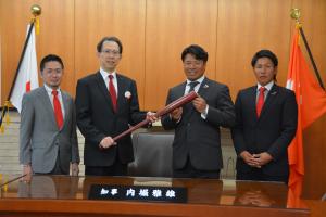 「福島ホープス」による知事表敬訪問