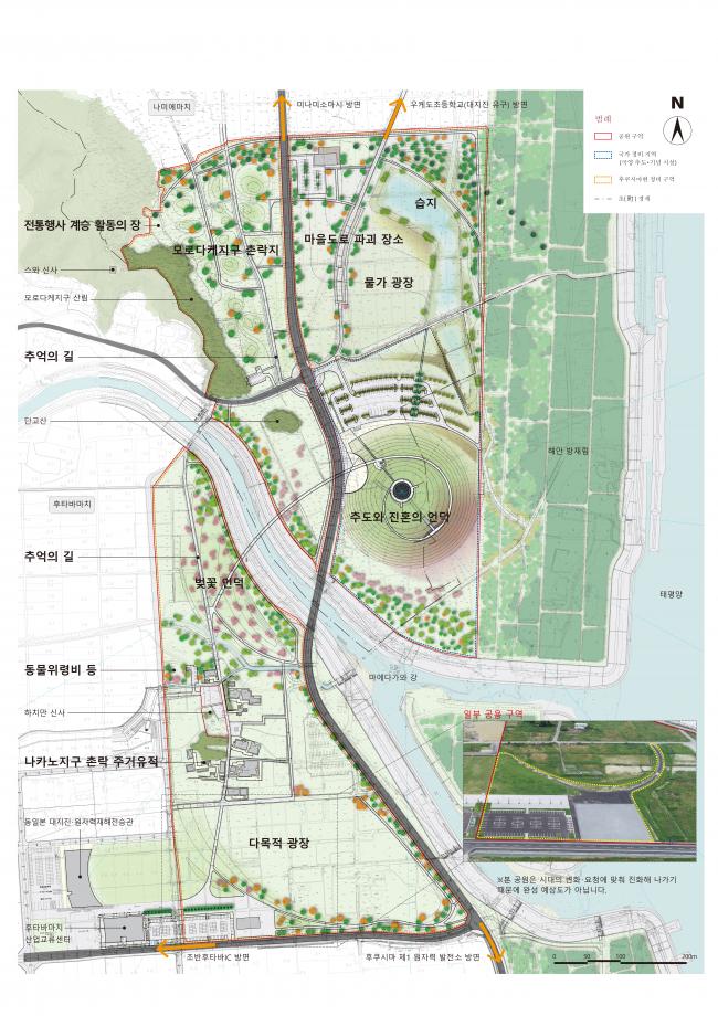 公園の全体平面図